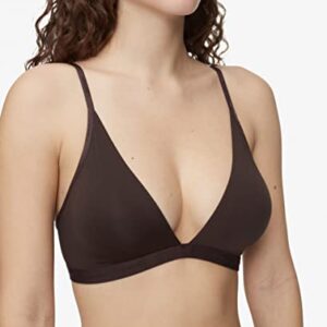 Calvin Klein Women's Form to Body Lightly Lined Triangle Bralette, Woodland, Large