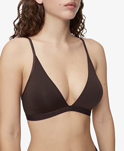 Calvin Klein Women's Form to Body Lightly Lined Triangle Bralette, Woodland, Large