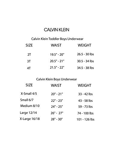 Calvin Klein Boys' Assorted Boxer Briefs (Pack of 2), New Black/Heather Gray, Extra-Small (4/5)