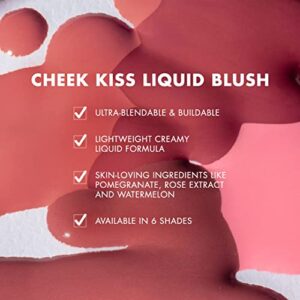 Milani Cheek Kiss Liquid Blush Makeup - Blendable & Buildable Cheek Blush, Lightweight Liquid Blusher and Cheek Color (Pink Flirt)