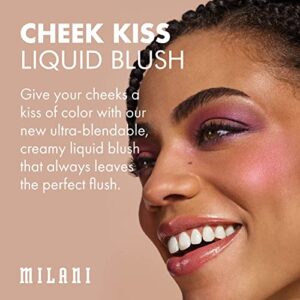 Milani Cheek Kiss Liquid Blush Makeup - Blendable & Buildable Cheek Blush, Lightweight Liquid Blusher and Cheek Color (Pink Flirt)