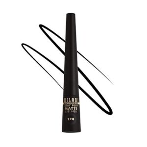 milani stay put matte liquid eyeliner – waterproof liquid eyeliner pen, long lasting & smudgeproof makeup pen black