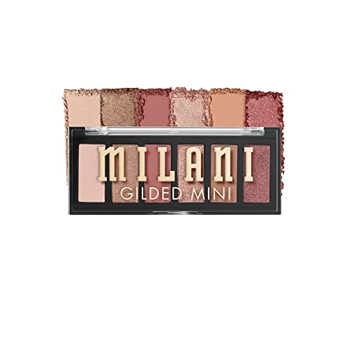 Milani Gilded Mini Eyeshadow Palette with 6 Matte & Shimmer Hues - It's All Rosé