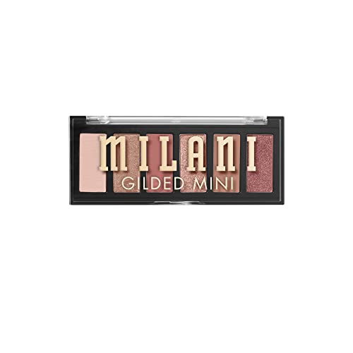 Milani Gilded Mini Eyeshadow Palette with 6 Matte & Shimmer Hues - It's All Rosé