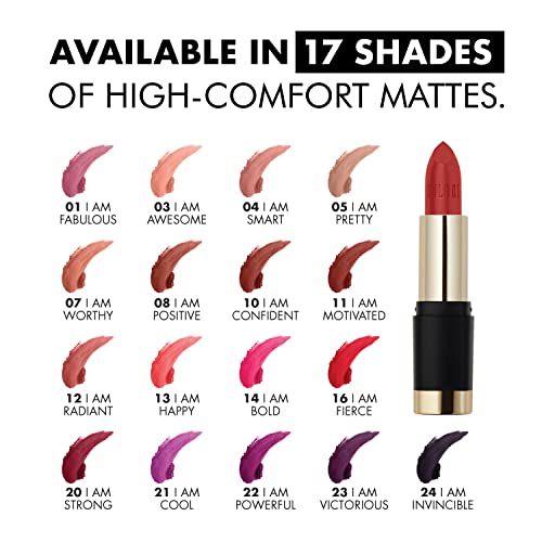 Milani Bold Color Statement Matte Lipstick - I Am Pretty (0.14 Ounce) Vegan, Cruelty-Free Bold Color Lipstick with a Full Matte Finish