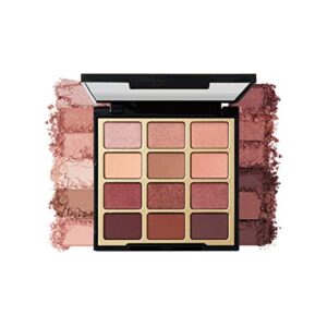 milani pure passion eyeshadow palette (0.48 ounce) 12 cruelty-free warm matte & metallic eyeshadow colors for long-lasting wear