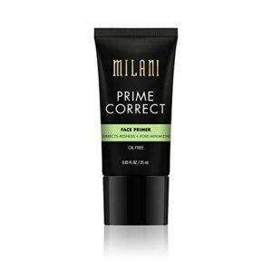 Milani Prime Correct Face Primer - Corrects Redness + Pore-Minimizing (0.85 Fl. Oz.) Vegan, Cruelty-Free Face Makeup Primer to Color Correct Skin & Reduce Appearance of Pores