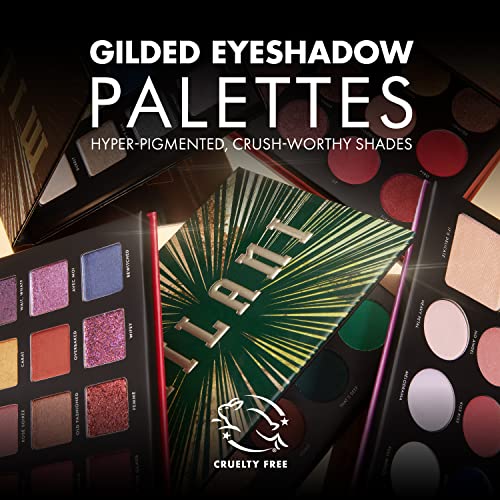 Milani Gilded Ember Eyeshadow Palette- 2 in 1 Palette For Your Face and Eyes, Face Highlighter and Eyeshadow Palette