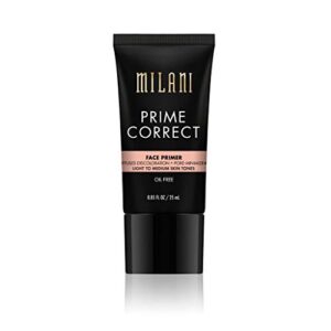 milani prime correct face primer – diffuses discoloration + pore-minimizing – light/medium (0.85 fl. oz.) vegan, cruelty-free face makeup primer to color correct skin & reduce appearance of pores