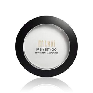 Milani Prep + Set + Go Transparent Face Powder (0.3 Ounce) Cruelty-Free Primer & Setting Powder - Control Shine & Set Makeup for Long-Lasting Wear