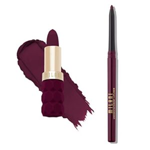 milani color fetish lipstick and understatement lipliner bundle – dahlia & brazenberry