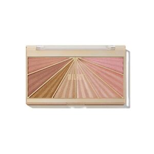 milani luminoso glow shimmering face palette (0.37 ounce) cruelty-free highlighter palette – shape, contour & highlight face with 8 shimmer shades