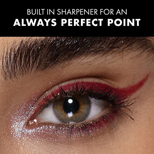 Milani Stay Put Eyeliner - Silver Foxy (0.01 Ounce) Cruelty-Free Self-Sharpening Eye Pencil with Built-In Smudger - Line & Define Eyes with High Pigment Shades for Long-Lasting Wear