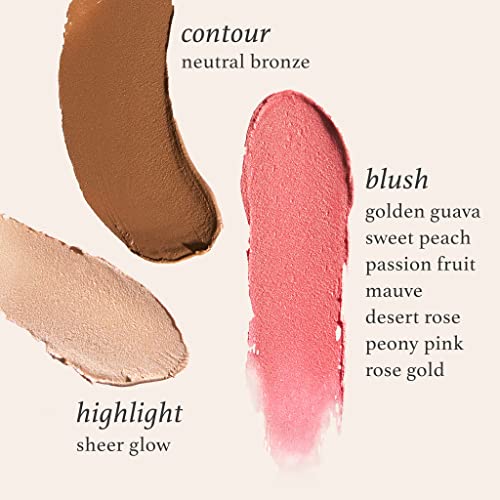 Julep Skip The Brush Cream to Powder Blush Stick - Muted Mauve - Blendable and Buildable Color - 2-in-1 Blush and Lip Makeup Stick