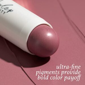 Julep Skip The Brush Cream to Powder Blush Stick - Muted Mauve - Blendable and Buildable Color - 2-in-1 Blush and Lip Makeup Stick