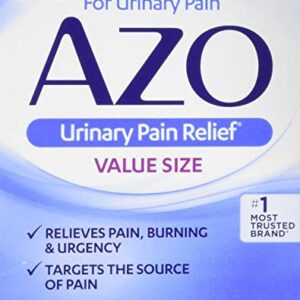 AZO Urinary Pain Relief, Dietary Supplement, Contains 95 mg Phenazopyridine Hydrochloride The #1 Ingredient Prescribed by Doctors Pharmacists Specifically for Urinary Discomfort†, 30 Count