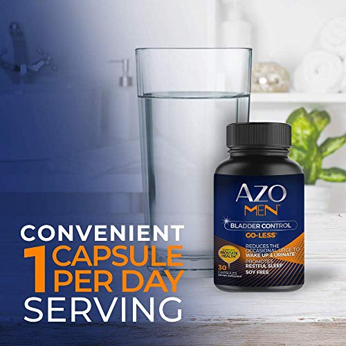 AZO Men Bladder Control, Daily Bladder Support Designed Specifically for Men Helps Maintain Healthy Bladder Control and Reduce Occasional Urgency*, Supports Prostate Health*, 30 CT