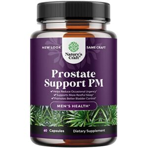 nighttime defense prostate supplement for men – overactive bladder control for men with beta sitosterol for prostate health and saw palmetto for men – advanced prostate health supplement for men