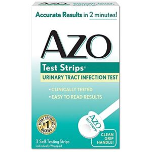 azo urinary tract infection test strips 3 strips per box (2 boxes)