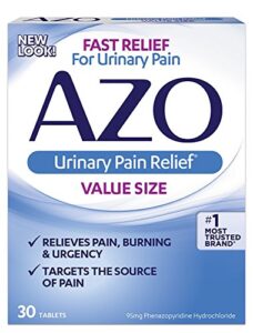 azo urinary pain relief tablets 30 ea (pack of 3)