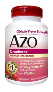 azo cranberry urinary tract health, 25,000mg equivalent of cranberry fruit, s… – buy packs and save (pack of 2)