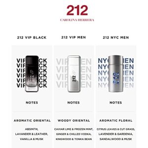 Carolina Herrera 212 Men Fragrance For Men - Timeless Scent - Warm Sandalwood - Fresh Notes - Beautifully Bright Fragrance - Energetic Green With Sensual Peppery Spices - Edt Spray - 3.4 Oz