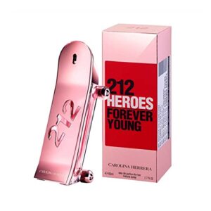 carolina herrera 212 heroes forever young for her eau de parfum spray, 2.7 ounce (new launch 2022)