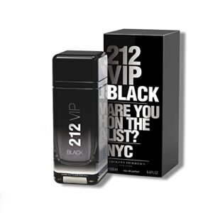 212 vip black by carolina herrera for men eau de parfum spray, 6.8 oz