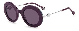 carolina herrera violet oval ladies sunglasses ch 0020/s 00b2/ur 51