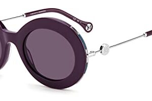 Carolina Herrera Violet Oval Ladies Sunglasses CH 0020/S 00B2/UR 51