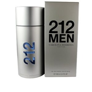 Carolina Herrera 212 Eau de Toilette Spray for Men, 3.4 Fluid Ounce