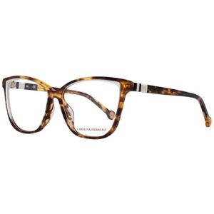 carolina herrera ladies brown cat eye eyeglass frames vhe877v743y54