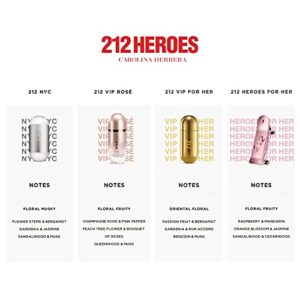 Carolina Herrera 212 Heroes Forever Young for Her Eau de Parfum Spray, 1.7 Ounce (New Launch 2022)