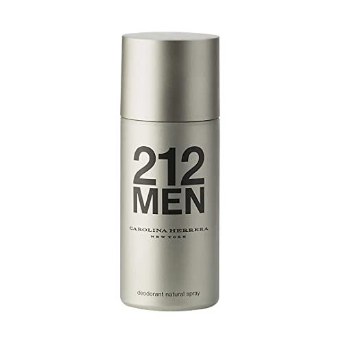 Carolina Herrera 212 Nyc Men Fragrance For Men - Quick-Drying Spray - 24-Hour Protection Against Body Odor - Fresh, Masculine Scent - Green Freshness And Warmth Of Spices - Deodorant Spray - 5 Oz