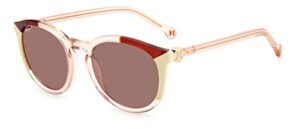 carolina herrera pink cat eye ladies sunglasses ch 0053/s 0dln/4s 53