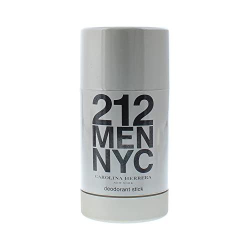 Carolina Herrera 212 Men Fragrance For Men - Refresh Skin And Neutralize Body Odor - Modern, Fresh And Masculine Scent - Energetic Freshness With Warmth Of Spices - Deodorant Stick - 2.1 Oz