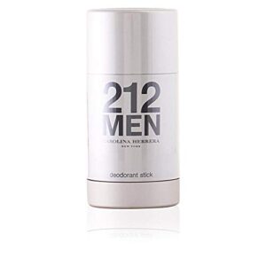 Carolina Herrera 212 Men Fragrance For Men - Refresh Skin And Neutralize Body Odor - Modern, Fresh And Masculine Scent - Energetic Freshness With Warmth Of Spices - Deodorant Stick - 2.1 Oz