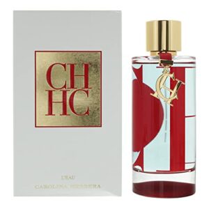 Carolina Herrera Ch L'Eau Fragrance For Women - Feminine Scent - Fresh And Floral Notes Of Lemon, Blossom, Orange, Freesia, Rose, Jasmine And Heliotrope - Extraordinary Essence - Edt Spray - 5.1 Oz