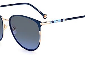 Carolina Herrera Grey Shaded Blue Butterfly Ladies Sunglasses CH 0029/S 0LKS/GB 60