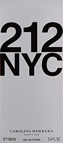 Carolina Herrera 212 Nyc Fragrance For Women - Floral Notes - Sensual And Feminine Scent - Multi-Layered Fragrance Of Zestful Energy Inside - Sandalwood And Bergamont - Edt Spray - 3.4 Oz