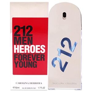carolina herrera 212 heroes forever young men edt spray 1.7 oz