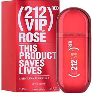 carolina herrera 212 vip rose red 2.7 edp spray for women (limited edition)