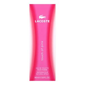 Lacoste Touch of Pink Eau de Toilette for Women, 3.0 Fl Oz