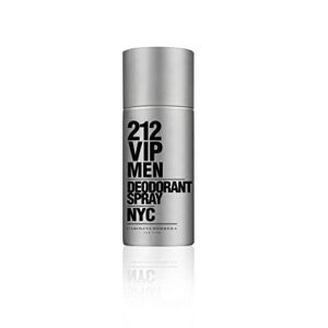 carolina herrera 212 vip deodorant spray for men, 5 ounce