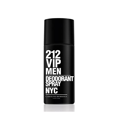 Carolina Herrera 212 VIP Deodorant Spray for Men, 5 Ounce