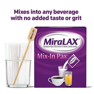 MiraLAX, Laxative Powder for Gentle Constipation Relief Single Dose Packets, 40 Count (2 x 20 Doses)