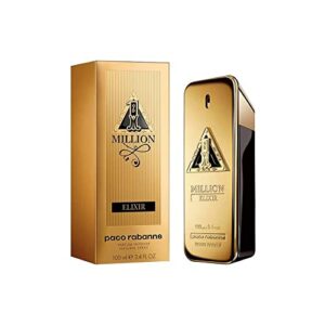 Paco Rabanne One million Elixir for Men Parfum Intense Spray, 3.4 Ounce (New 2022)
