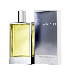 Paco Rabanne Calandre Fragrance For Women - Classic, Strong, Unique Scent - Notes Of Bergamot, Jasmine And Amber - Sparkling And Subtle - Suitable For Formal And Casual Events - Edt Spray - 3.4 Oz