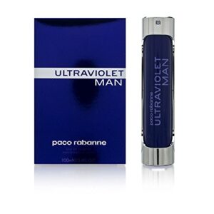 paco rabanne ultraviolet perfume for men – woody oriental fragrance – opens with notes of mint and spicies – blended with amber and vetiver – long lasting scent – eau de toilette spray – 3.4 oz