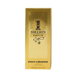 paco rabanne one million for men parfum natural spray, 3.4 ounce